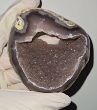 Besondere Achat Geode Smiley