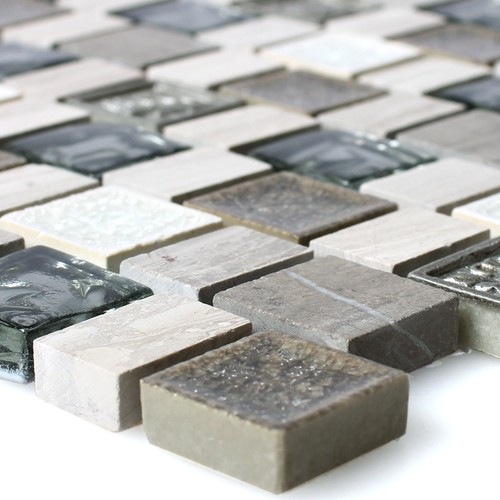 Glas naturstein mosaikfliesen - naturstein,