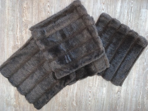 Kissenhüllen fake fur braun - fake,