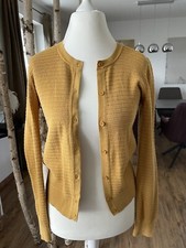 WE fashion Cardigan Strickjacke senf-gelb Gr. 36 S