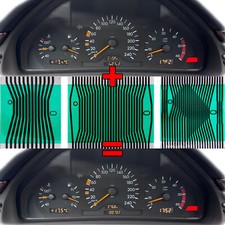 Display Pixel Reparatur Folie passend für Mercedes W202 W208 W210 R170 Tacho|Uhr