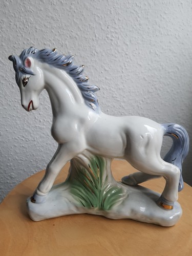 Porzellanfigur pferd hengst - porzellanfigur,