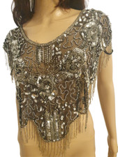 Brust Top aufwendige Pailetten