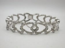 Rarität - Diamant Armband massiv Platin 950 Goldschmiedearbeit 40/50er Jahre