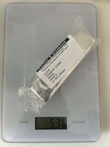Indium kilo 2x 500 barren - indium,