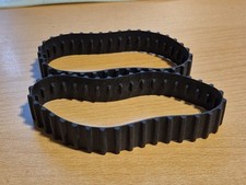 2x LEGO Gummikette Bagger 36 Zähne - schwarz - gebraucht