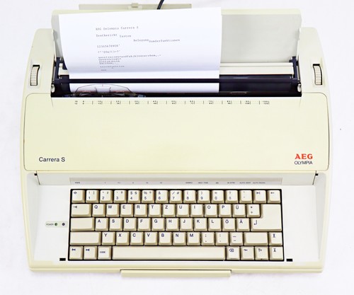 Aeg olympia schreibmaschine - olympia,