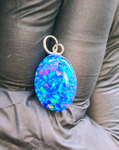 Synthetischer blauer opal - synthetischer,