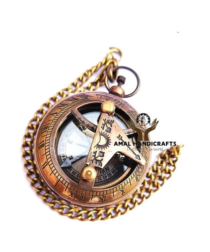 Amal antik messing sonnenuhr - messing,
