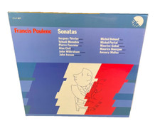 Francis Poulenc Sonatas Menuhin Fournier Fevrier  2xLP EMI