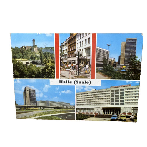 Postkarte halle saale - ak,