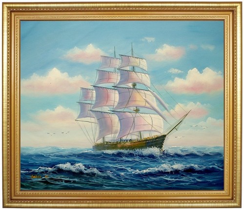 ölbild clipper segelschiff - Ölbild,,