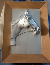 Silber Pferdekopf Relief im