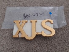 NEU NOS ORIGINAL JAGUAR XJS GOLD BOOT BADGE EMBLEM BEC4741 XJ-S