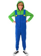 Luigi Onesie Kostüm Overall