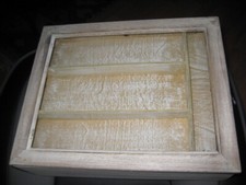 Schmuckvitrine, Holzkasten mit Schublade