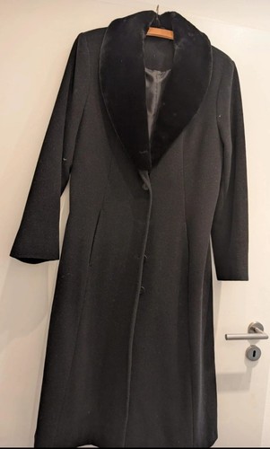 Damen wolle mantel schwarz - damen,