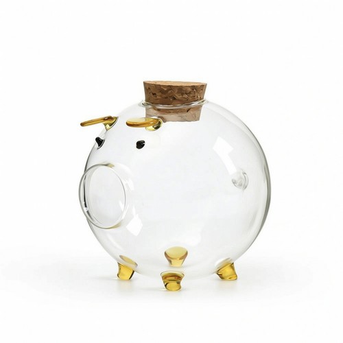 Sparschwein aus glas - aus, dekorativ