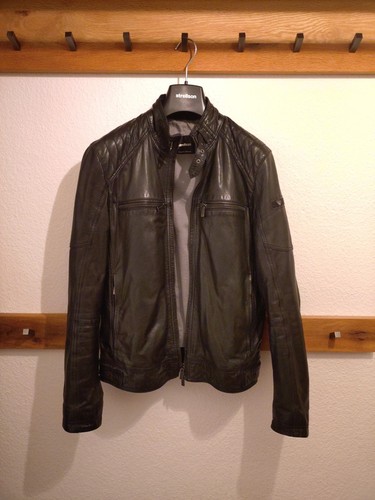 Strellson lederjacke schwarz - strellson,