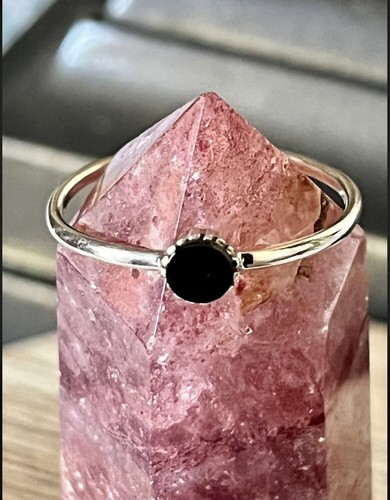 Ring sterlingsilber schwarzer - ring,