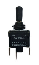 Kissling Kipphebelschalter Typ 07.1.2.15 Ein/Aus/Ein 1-polig Kippschalter