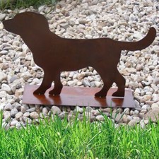 Hund Deko Garten Figur 50 x 32