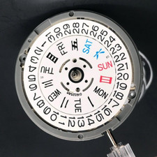 Automatik Uhrwerk 4 Uhr Kaliber NH36A weiße Datumsscheibe Original Seiko