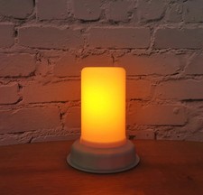 2 St. LED Flammenlicht Batterie Timer Fackel warmweiß Lampe Kerze Feuer Effekt