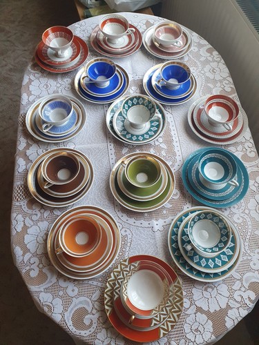 14x ddr sammeltassen 3teilig - 14x,