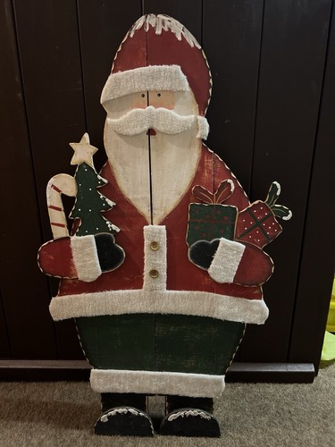 Weihnachtsmann holz aufsteller - holz,