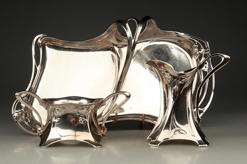 Jugendstil zuckerdose und - zuckerdose,