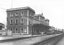 Mataró AK Bahnhof 1931 Spanien Dampflok Foto Nachdruck Postcard