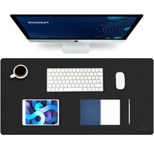 Tischunterlage Schreibtisch Unterlage Mal Bastel Unterlage 40x80cm in Schwarz