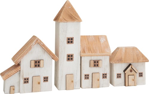 Holz häuser set stück 0 - 4, 4.0