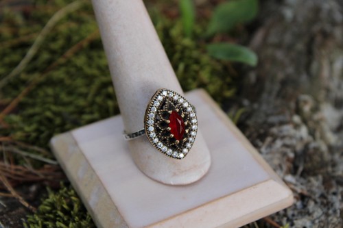 Sterling und messing - und, ring