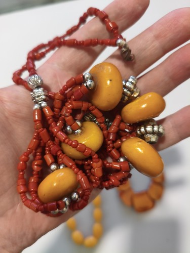 Vintage korallenkette rote - vintage,