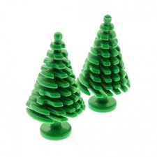 2x Lego Pflanze Baum Tanne Pinie Kiefer 4x4x6 grün groß Typ1 6248463 52211 3471