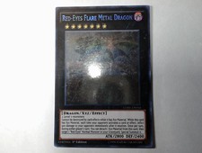 Yugioh ROTÄUGIGER LEUCHTFEUER-METALLDRACHE , core-en054 Ghost Rare englisch Exc
