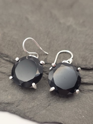 925 silber ohrringe onyx - 925,