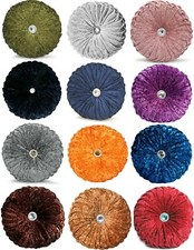 Runde Crush Samt Kissen Chic