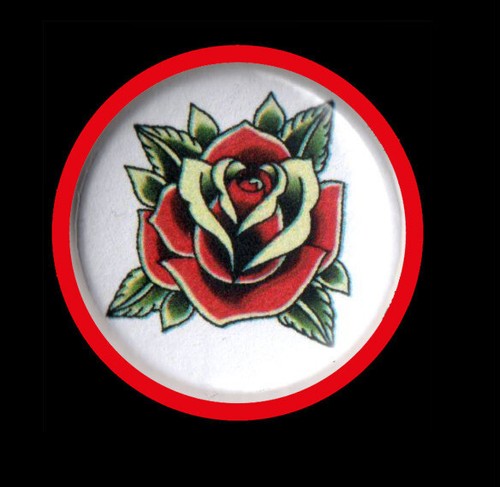 Rose button - rose, "button"