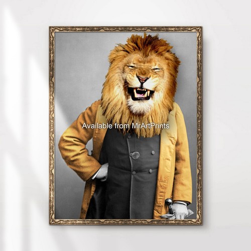 Löwe kunstdruck poster - löwe,