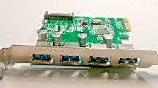 4-Port USB 3.0 rencforce Erweiterungskarte  PCI-E  wie neu