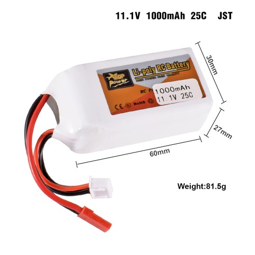 Zop power 1v 1000mah - 3s, 11.1v