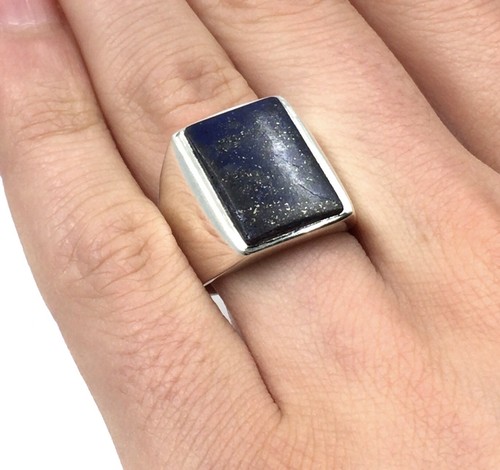 925 silber ring rechteckiger - ring,