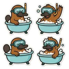 Schnabeltier Sticker Set