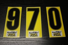 PCR Startnummer-Aufkleber Kart Racing Leihkart