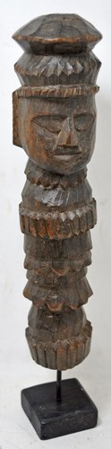 Antike holz tribal - holz, kopf