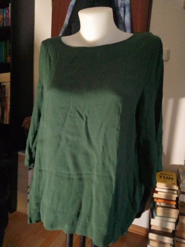 Kastige bluse wald grün - h&m,