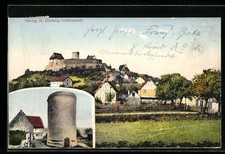 Hering / Odenwald, Teilansicht mit Otzberg, Turm, Ansichtskarte 